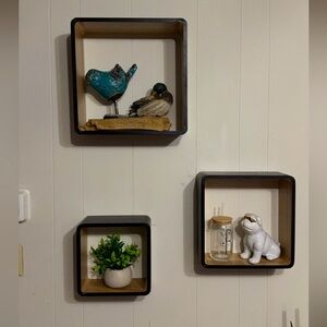 Three square cubicles